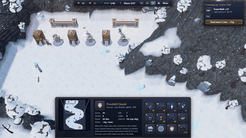 Screenshot of Frostfall TD