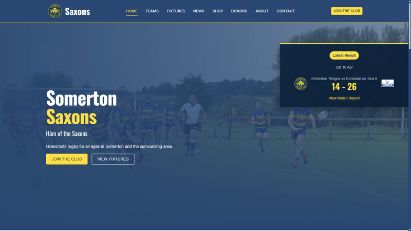 Screenshot of Somerton RFC